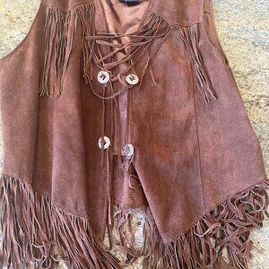 Super cute fringed vest
